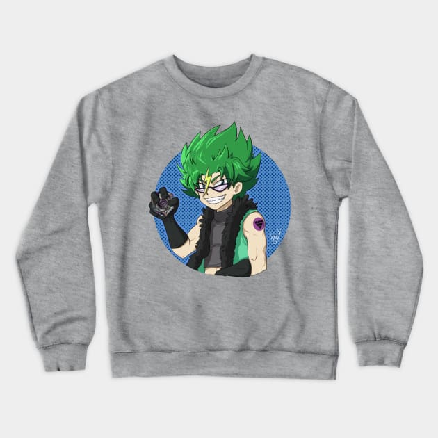 Silas from Beyblade Burst Evolution Crewneck Sweatshirt by Kaw_Dev